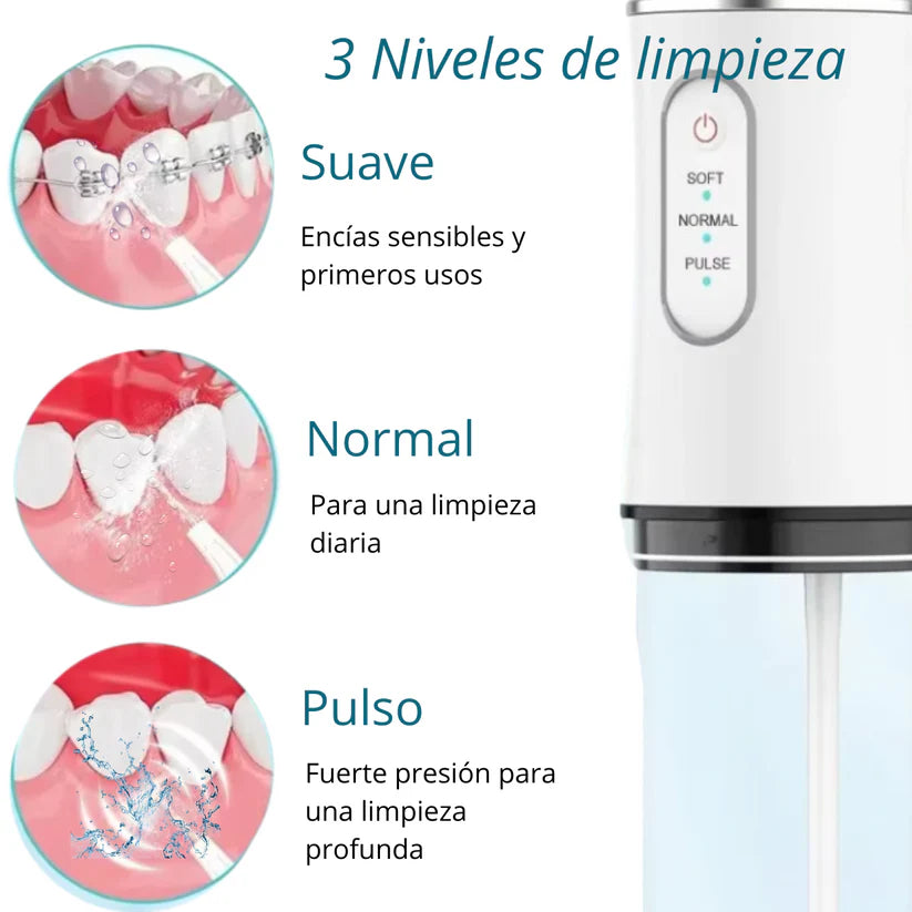 PowerSmile™ - IRRIGADOR BUCAL RECARGABLE